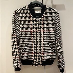 Wilfred Black and White Houndstooth Jacket